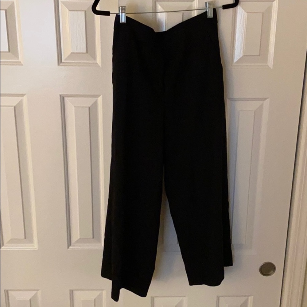 Ann Taylor Plaid Wide Leg Pants